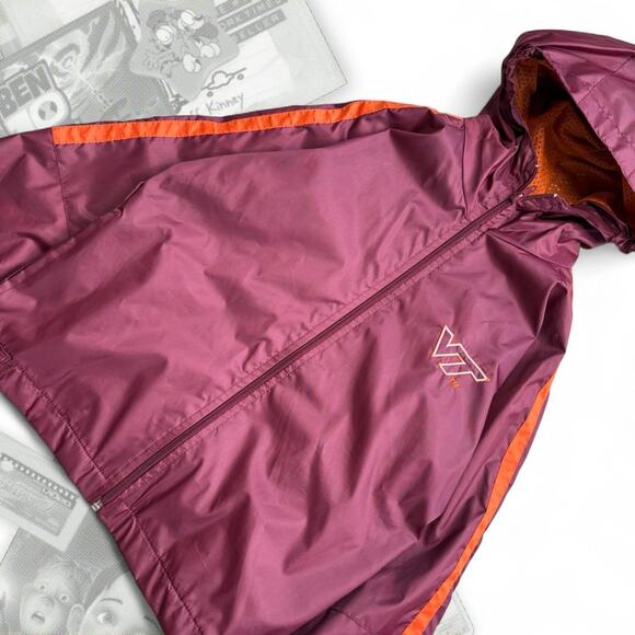 Vintage Puma Virginia Tech Hooded Zip Up Windbreaker - Picture 2 of 5